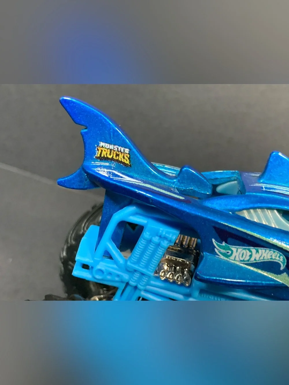 Lot of 4 Monster JAM Trucks – Hot Wheels, Horse Power, Tiger Shark
